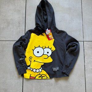 The Simpsons Lisa Simpson Graphic Hoodie NWT XS